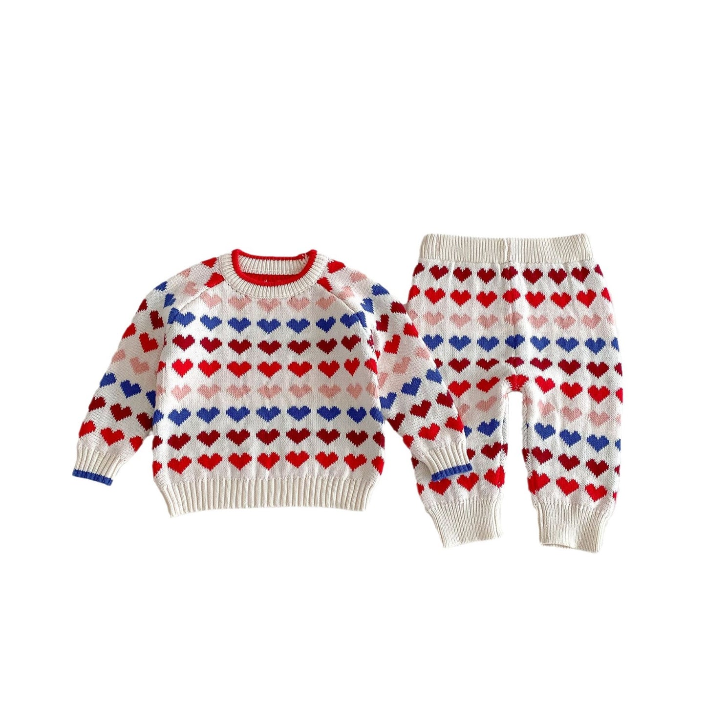 Sweetheart Snuggle Cotton Knit Set- CLEARANCE