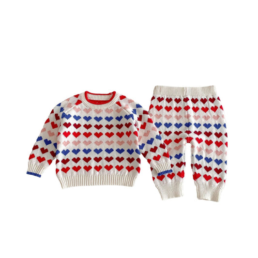 Sweetheart Snuggle Cotton Knit Set- CLEARANCE