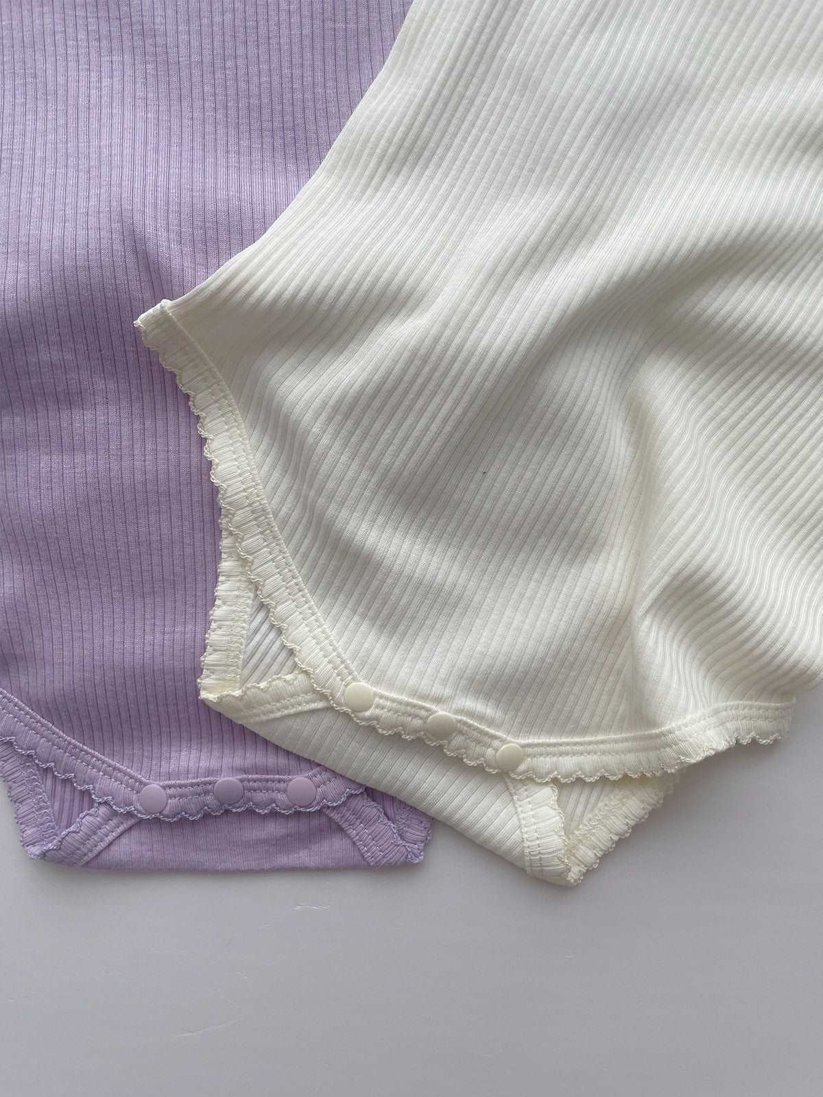 Baby Cotton Cotton Bodysuit Faire Google new SS2024 Ribbed Cotton Bodysuit for Infants Isla + Bo