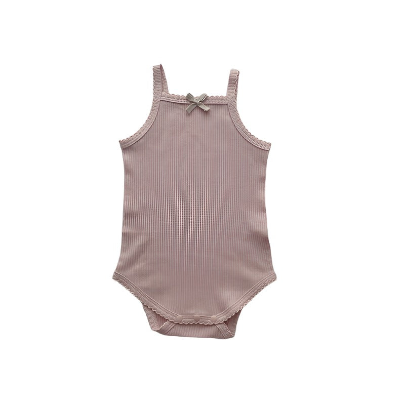 Ribbed Cotton Bodysuit for Infants