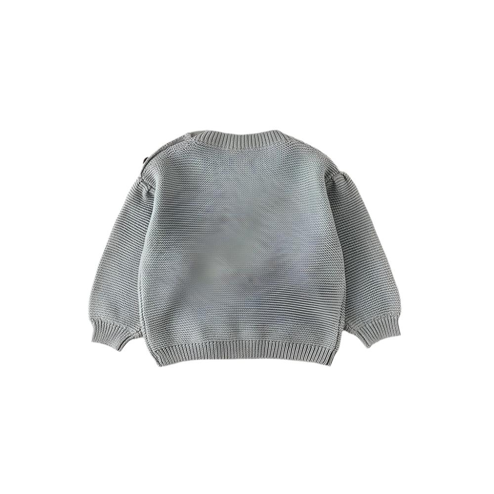 Pom Pom Heart Knit Pullover- CLEARANCE