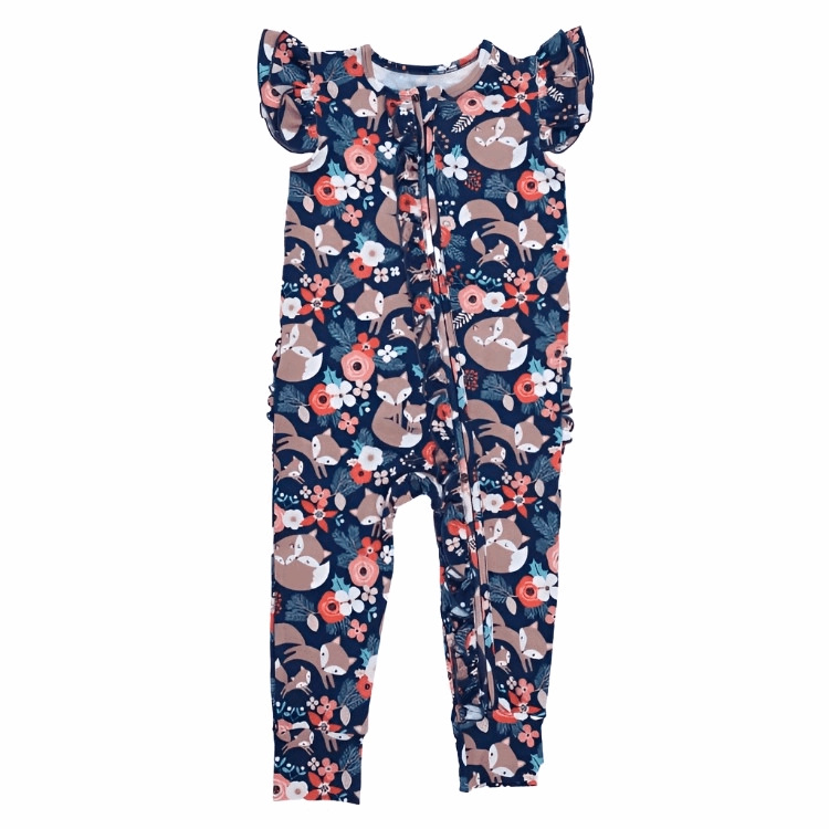 Baby baby sleeper baby zippy Bamboo Bamboo Zippy Holiday Mama n' Kit new POS Sale Zippy Zippys Mama n' Kit Bamboo Ruffle Sleeve Zippy Isla + Bo