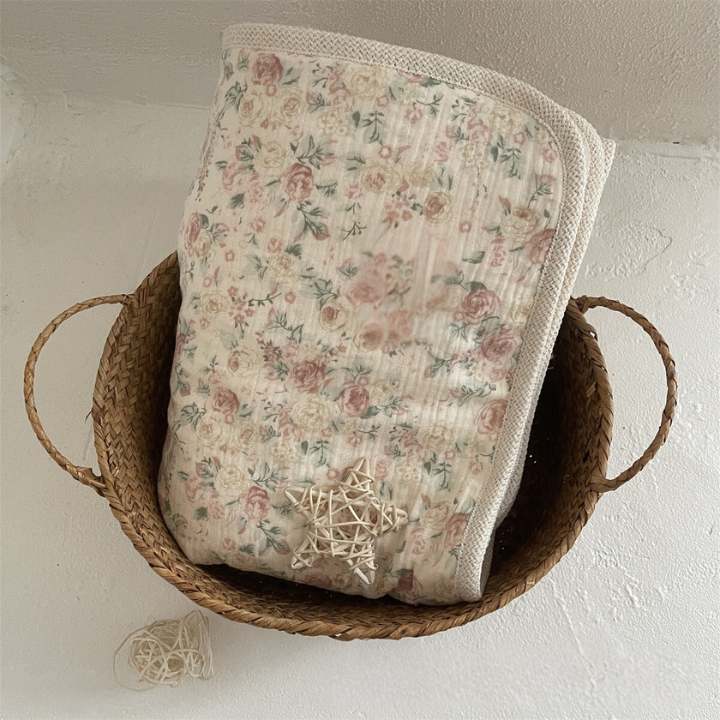 Vintage Plush lightweight Muslin Snuggle Blanket- CLEARANCE