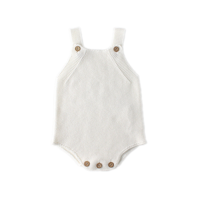Baby Baby Knit Romper Baby Romper Google Knit knit romper knits Knitwear Sale SS2023 Knit Romper || Pure White Isla + Bo