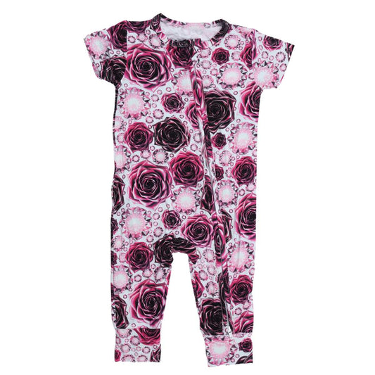 Baby Baby Sleeper Baby Zippy Bamboo Bamboo Zippy Gemma Rose new POS Sale Bamboo Short Sleeve Zippy || Gemma Rose Isla + Bo