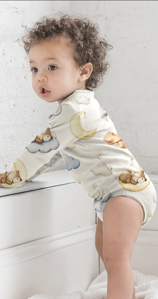 AW2023 Baby Baby Bodysuit Baby Cotton Bodysuit Cotton Cotton Bodysuit Cotton Top Google new Sale Long Sleeve Pullover Bodysuit Isla + Bo