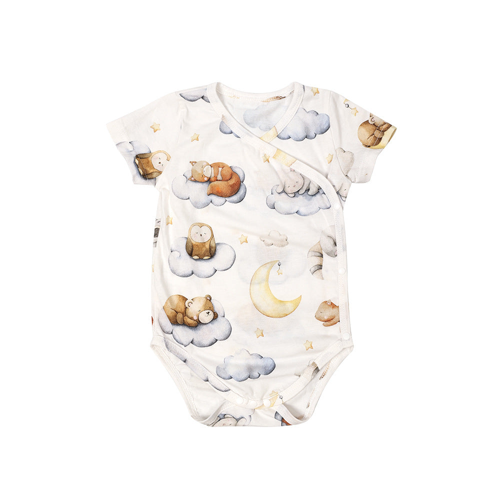 AW2023 Baby baby bodysuit Bodysuit Cotton Cotton Bodysuit Google new Organic Cotton POS Sale Short Sleeve Crossover Bodysuit Isla + Bo