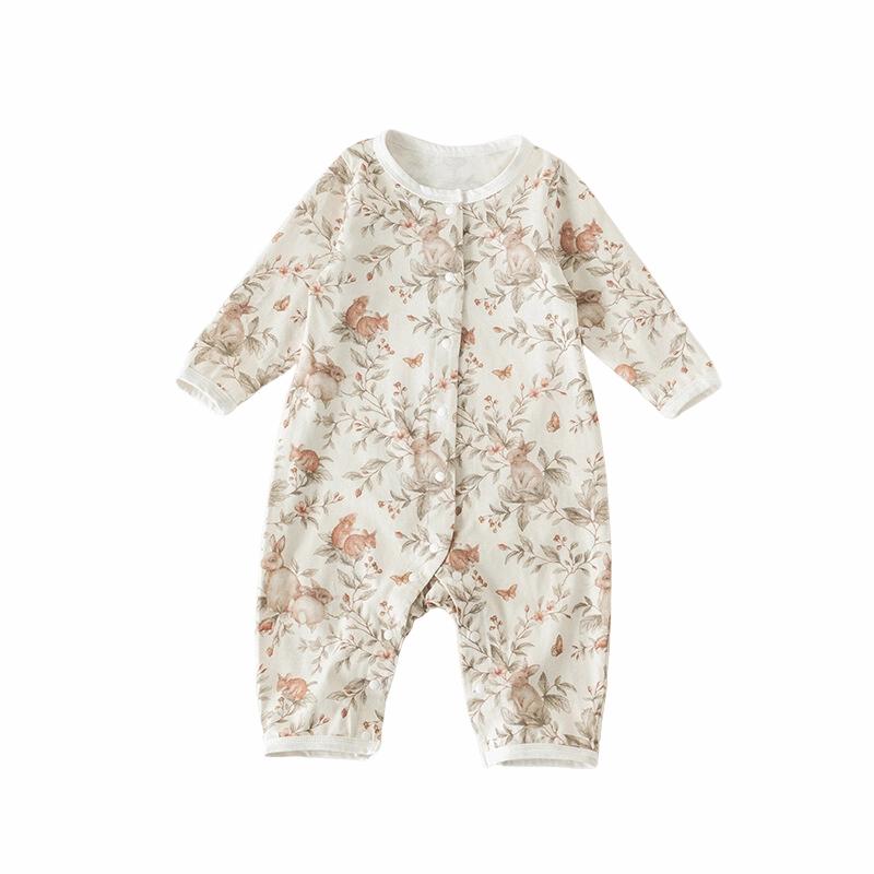 Baby Baby Romper Cotton Cotton Romper Google Sale SS2023 Up & Away Pure Cotton Long Sleeve Romper  || Up & Away Isla + Bo