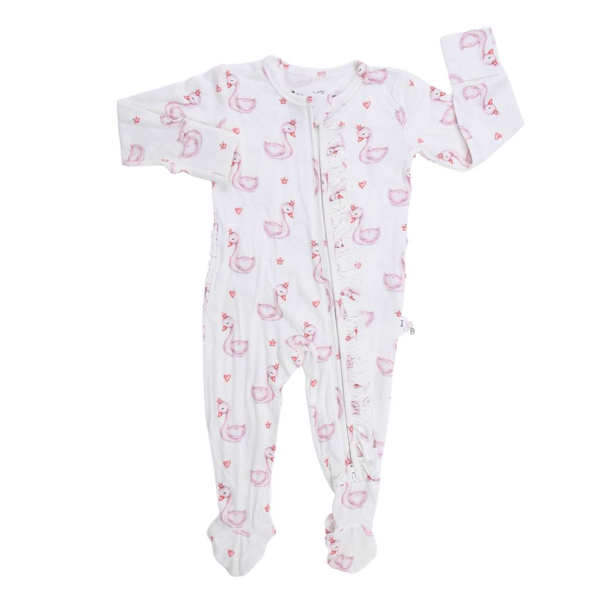 Baby baby sleeper baby zippy Bamboo Bamboo Zippy new POS Sale Swan Swan Princess Zippy Zippys Swan Princess Frilly Footie Zippy Isla + Bo