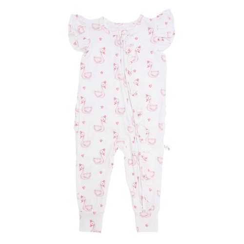 Baby baby sleeper baby zippy Bamboo Bamboo Zippy new POS Sale Swan Swan Princess Zippy Zippys Swan Princess Ruffle Sleeve Zippy Isla + Bo