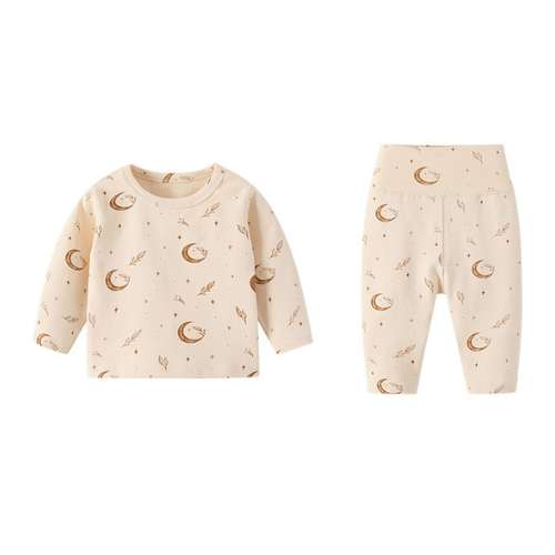 Two-Piece Long Sleeve Cotton Lounge Set- CLEARANCE