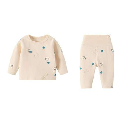 Two-Piece Long Sleeve Cotton Lounge Set