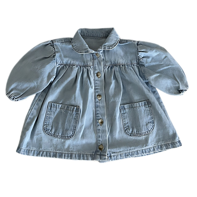 AW2024 Baby baby denim dress Baby Dress baby gift baby girl fashion Baby Jean Dress Back to School Dress button-front denim dress dark wash denim dress denim dress Dress dresses durable baby clothes everyday wear baby dress girls dress Google light wash denim dress machine washable baby clothes new newborn gift newborn girl gift special occasion baby dress Toddler toddler denim dress Toddler Dress toddler fashion Classic Button Front Denim Dress Isla + Bo