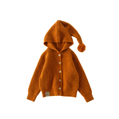 Pineapple Knit Hooded Cardigan || Granola