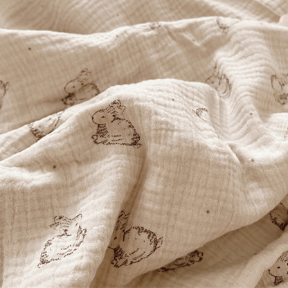 Pure Cotton Gauze Blanket + Pillow Set || Baby Bunny