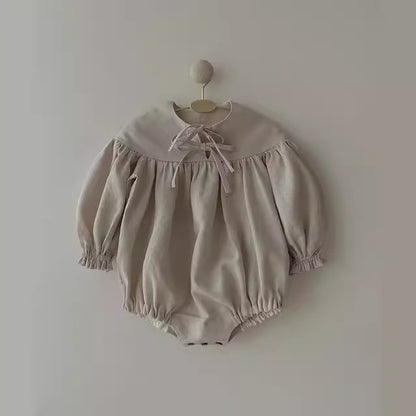 Cotton Linen Bubble Romper