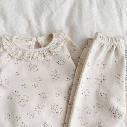 2 Piece Cotton Pajama Lounge Set