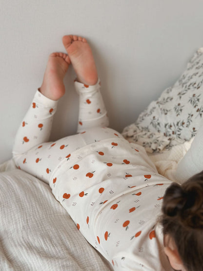 2-piece Long Sleeve Cotton Pajama Lounge Set | Apple Jaxx