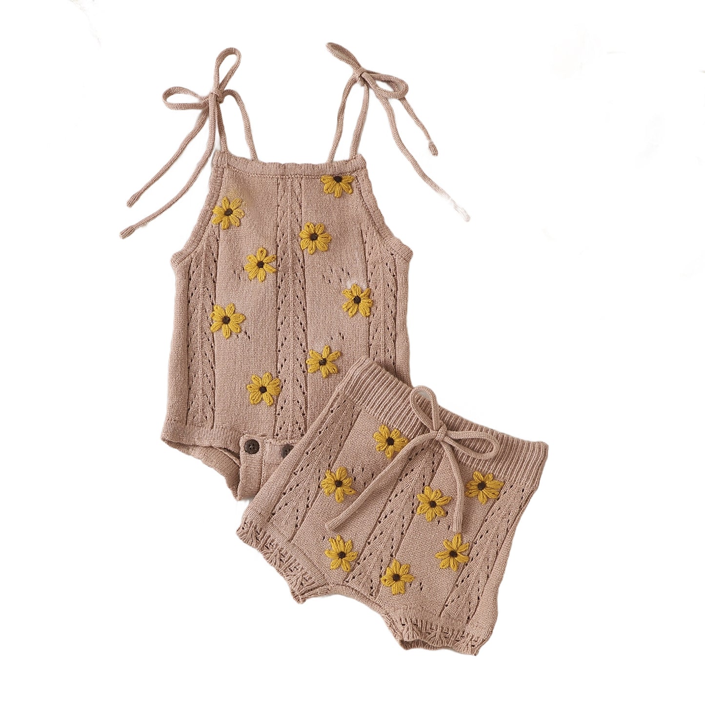 Sunflower Knit Two-Piece Set- CLEARANCE