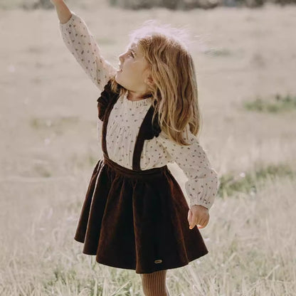 Vintage Corduroy Pinafore Dress- CLEARANCE 9-12 Months Beige