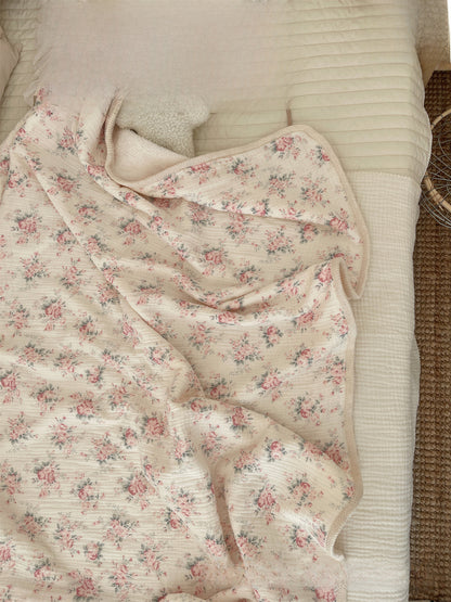 Vintage Plush lightweight Muslin Snuggle Blanket