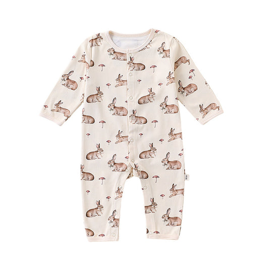 Long Sleeve Button Front Romper | Hop & Sprout- CLEARANCE