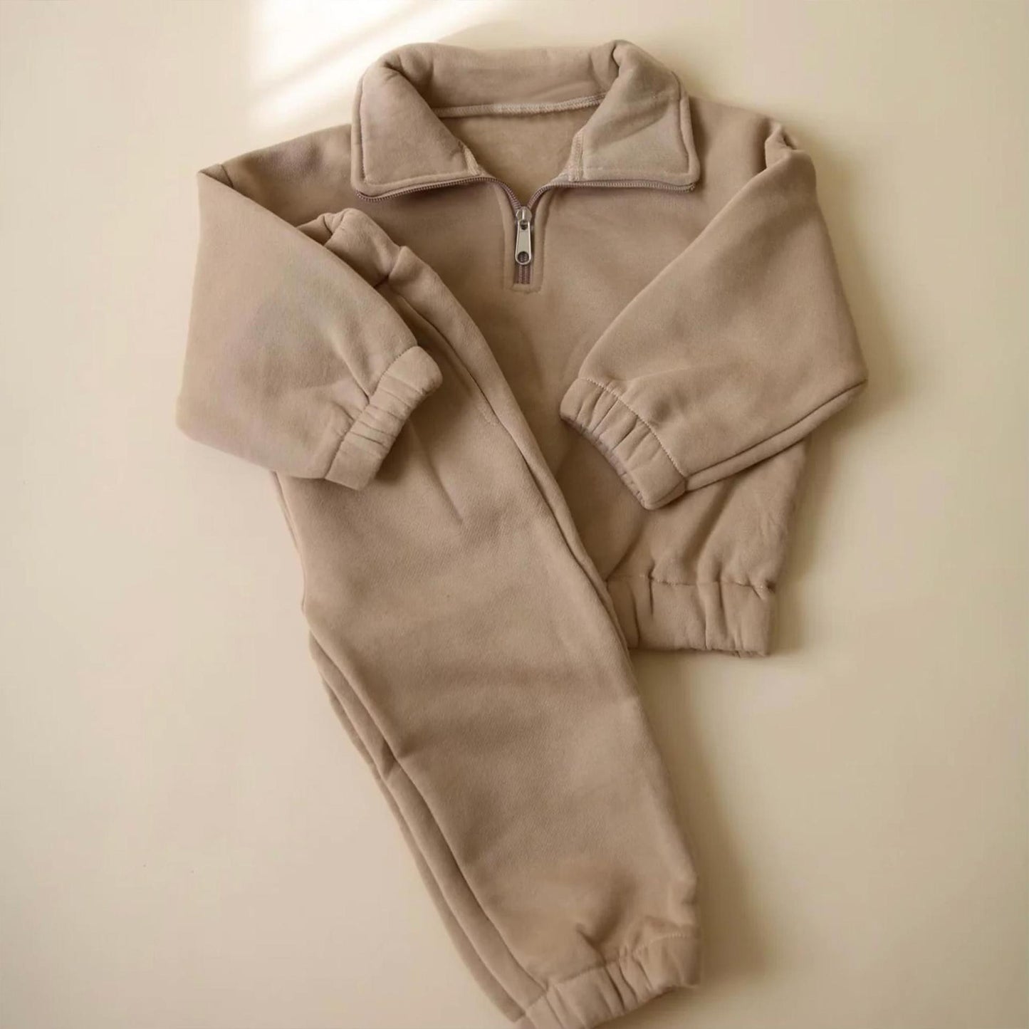 2-Piece Cozy Fleece Sweatshirt and Jogger Set