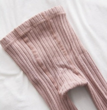 Combed Cotton Cable Knit Ankle Leggings