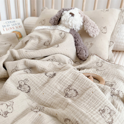 Baby Bunny Blanket + Matching Naptime Pillow