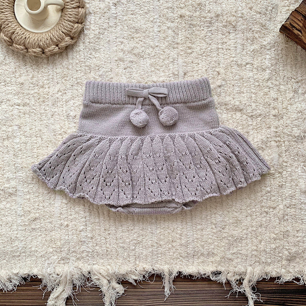 Playful Pom Pom Skirted Knit Bummie