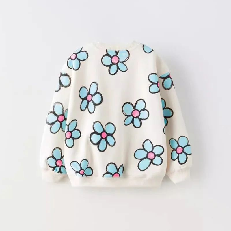 Forget-Me-Knot Cotton Blend Sweatshirt