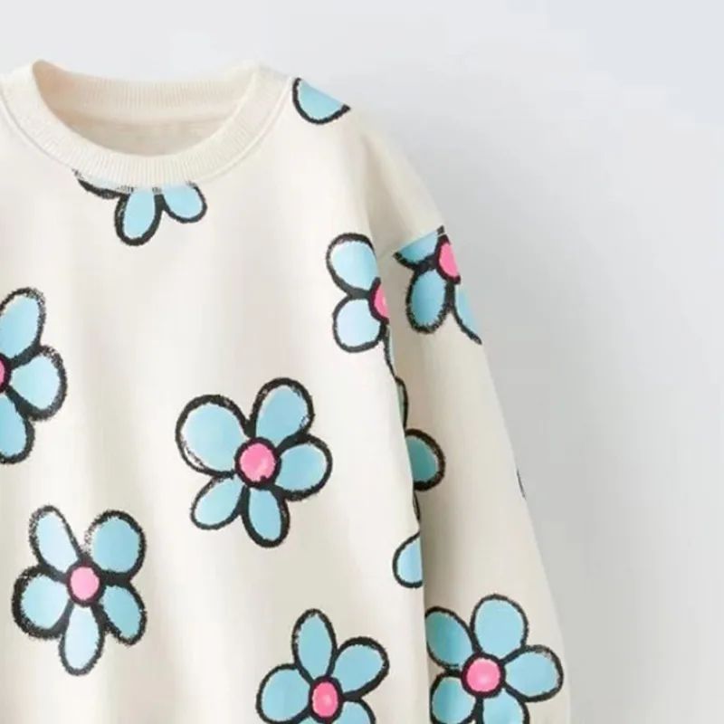 Forget-Me-Knot Cotton Blend Sweatshirt