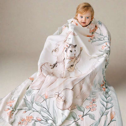 🌷 Primavera Lightweight Organic Bamboo Cotton Baby Blanket