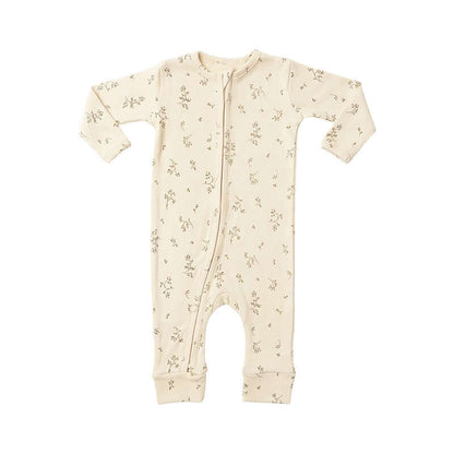 Cotton Zippy Sleeper | Light Twiggy