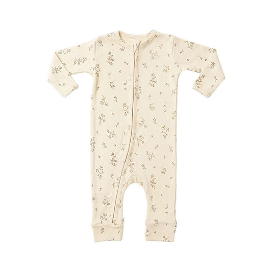 Cotton Zippy Sleeper | Light Twiggy