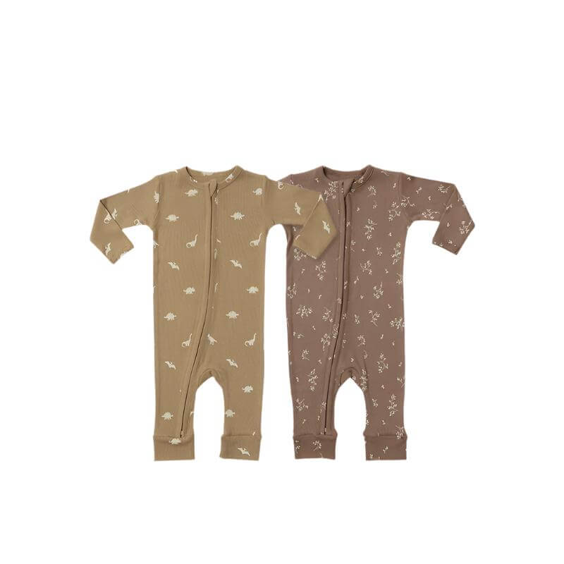 Cotton Zippy Sleeper | Dark Twiggy